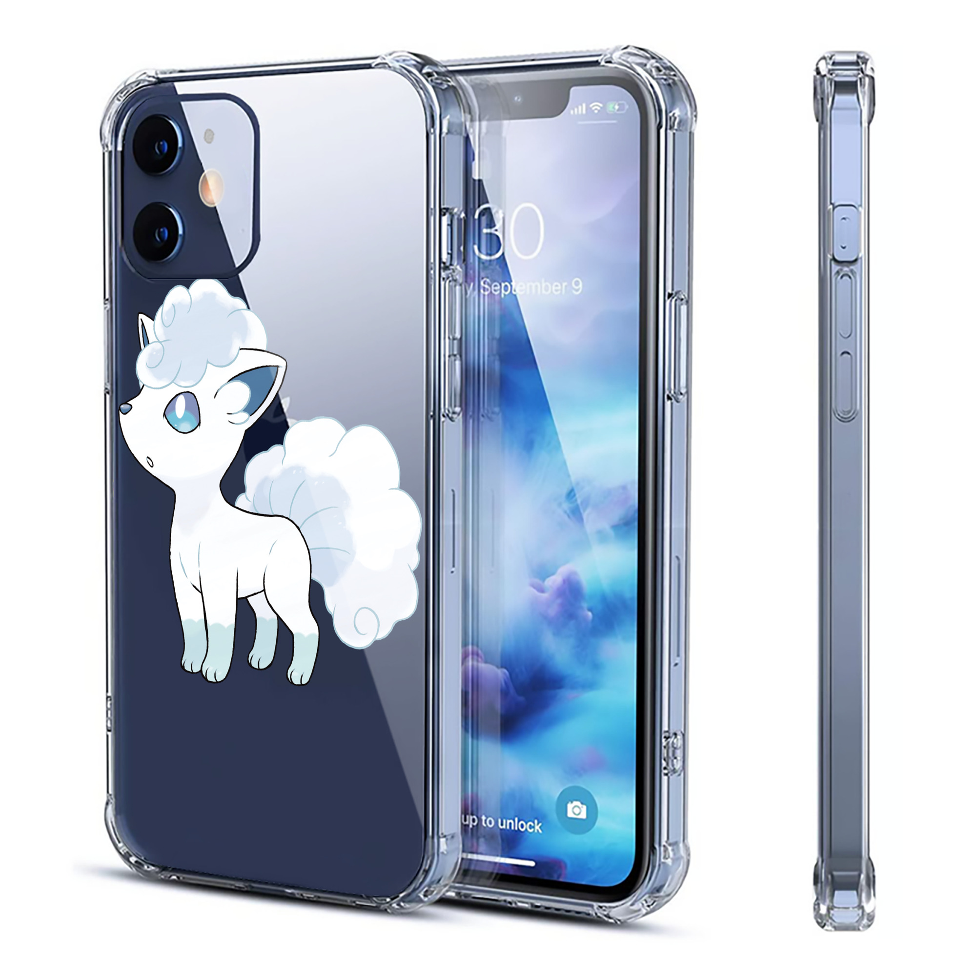 （画像用） ポケットモンスター Pokémon 【iPhone 12シリーズ対応】透明スマホケース（クリアソフトケース）
